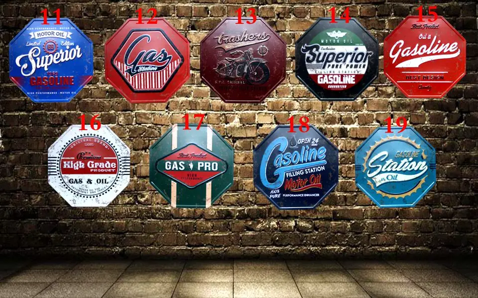 

Metal Irregular Signs Vintage Advertising board Wall Pub Coffee Home Art Decor 32CM U-3