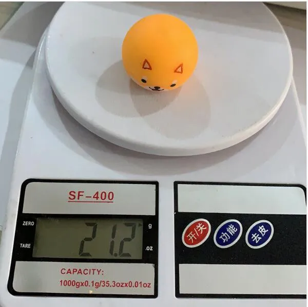 

4PCS Cute Animals Stick Wall Ball Stress Relief Ceiling Balls Squash Ball Decompression Adults Kids Toys Sticky Target Ball #05