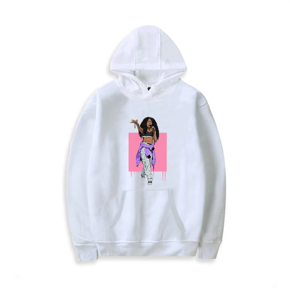 

2021 New SZA Printing Autumn and Winter Holiday Hip-Hop Style Men/Women Pure Cotton Hooded Novelty street style Clothes