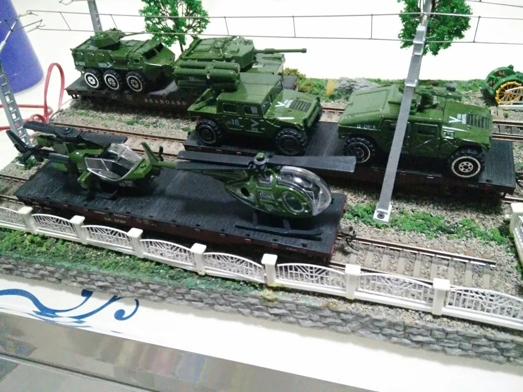 HO1: 87 6 шт масштабная модель грузовика с зеленым цветом