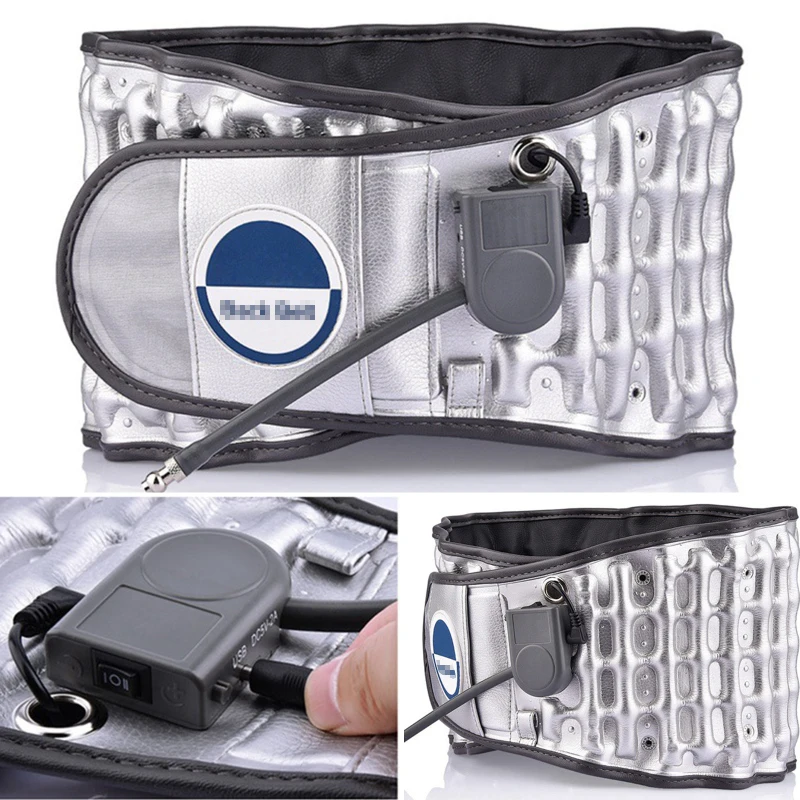 

Belt Care Physio Decompression Health Brace Support Back Relief Waist Lumbar Traction Backache Heat Therapy Pain Massager Parent