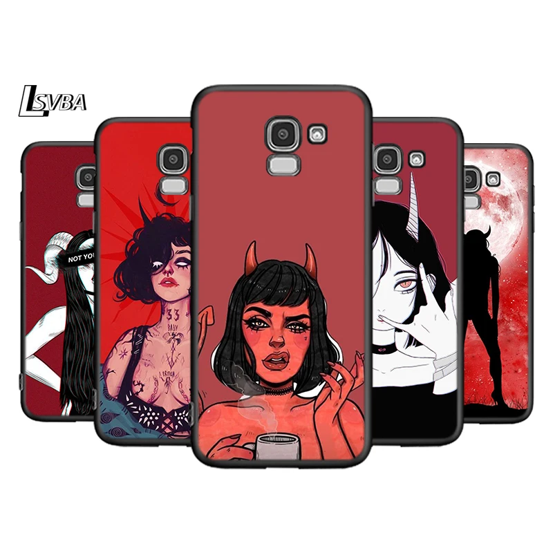 

Devil woman For Samsung Galaxy J8 J7 Duo J6 J5 Prime J4 Plus J3 J2 Core 2018 2017 2016 Phone Case Cover