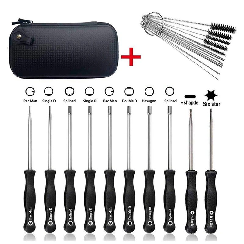 

10 Pcs Tune Up Carburetor Adjusting Screwdriver Tool Kit & 26Pcs DIY Flat Tire Repair To Fix Punctures and Plug Flats