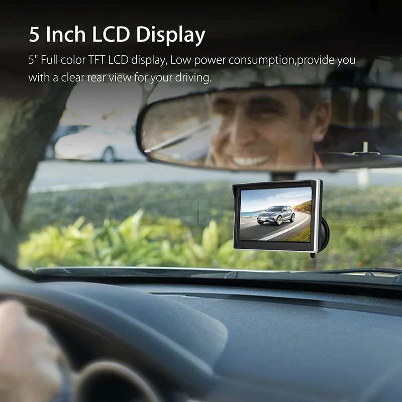 5 дюймовый монитор заднего вида автомобиля парковка для грузовиков ИК Ночное