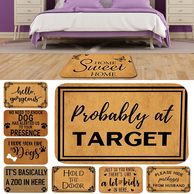 Мультяшный ковер для кемпера коврик входной двери в ванную комнату Впитывающий