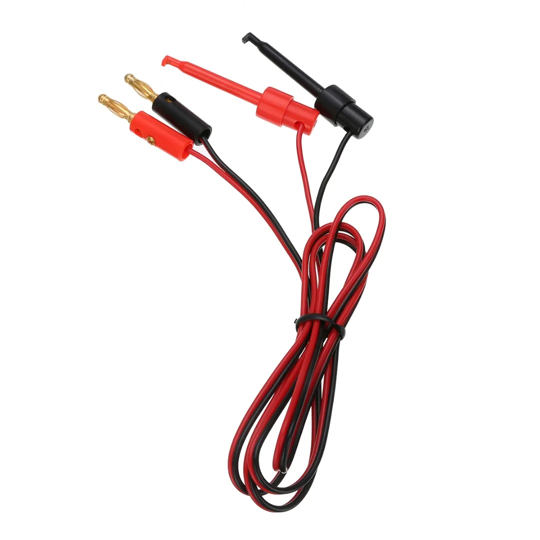 1 пара 4 мм позолоченный штекер типа &quotбанан&quot для тестирования крюка зажим