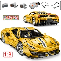 3187pcs city technical remote control racing car building blocks rc super sports vehicle bricks toys for children boys gifts
