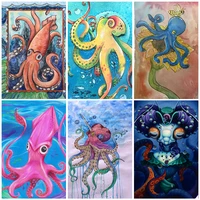 ocean theme octopus diy diamond painting 5d handmade art kit mosaic decoration gift