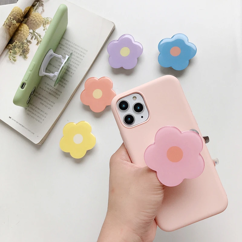 Держатель-подставка для Apple iPhone 11 12 13 pro 5s 6 7 8 Plus X Xr Xs Max с объемными цветами |