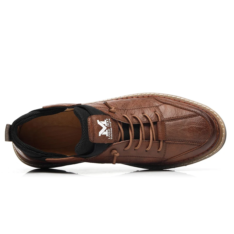 Модные кроссовки Брендовая кожаная мужская повседневная обувь Сезон осень