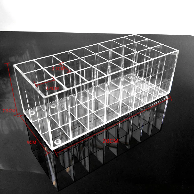 Акриловый контейнер для блеска губ органайзер помады с 24 отделениями коробка