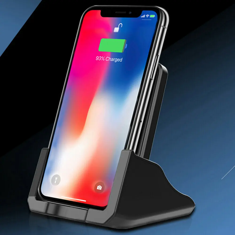 

Henzarne 10W 7.5W Wireless Charging Stand Qi wireless charger for iPhone 11 Pro X XS 8 XR Samsung S9 S10 Fast Wireless