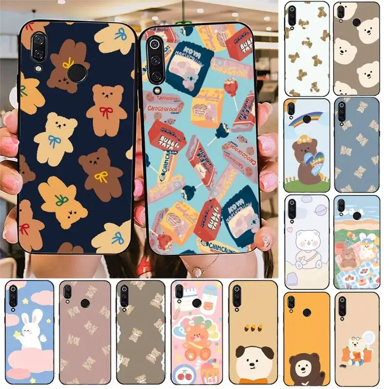 

Cute Bear Cartoon Phone Case For Redmi note 8Pro 8T 6Pro 6A 9 Redmi 8 7 7A note 5 5A note 7 case
