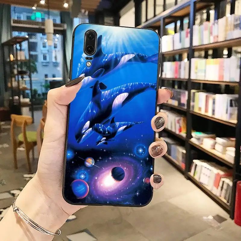 

Ocean Killer Whale Animal art Phone Case For Huawei honor Mate P 10 20 30 40 Pro 10i 9 10 20 8 x Lite