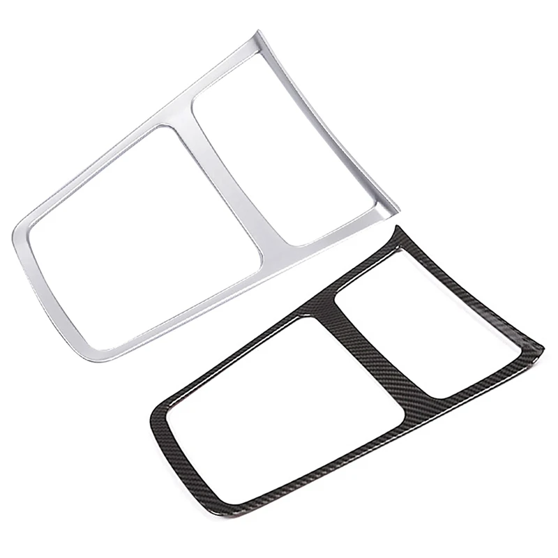 

1 Pcs Black Chrome Interior Center Storage Box & 1 Pcs Console Panel Frame CD Air Conditioning Control Panel Cover