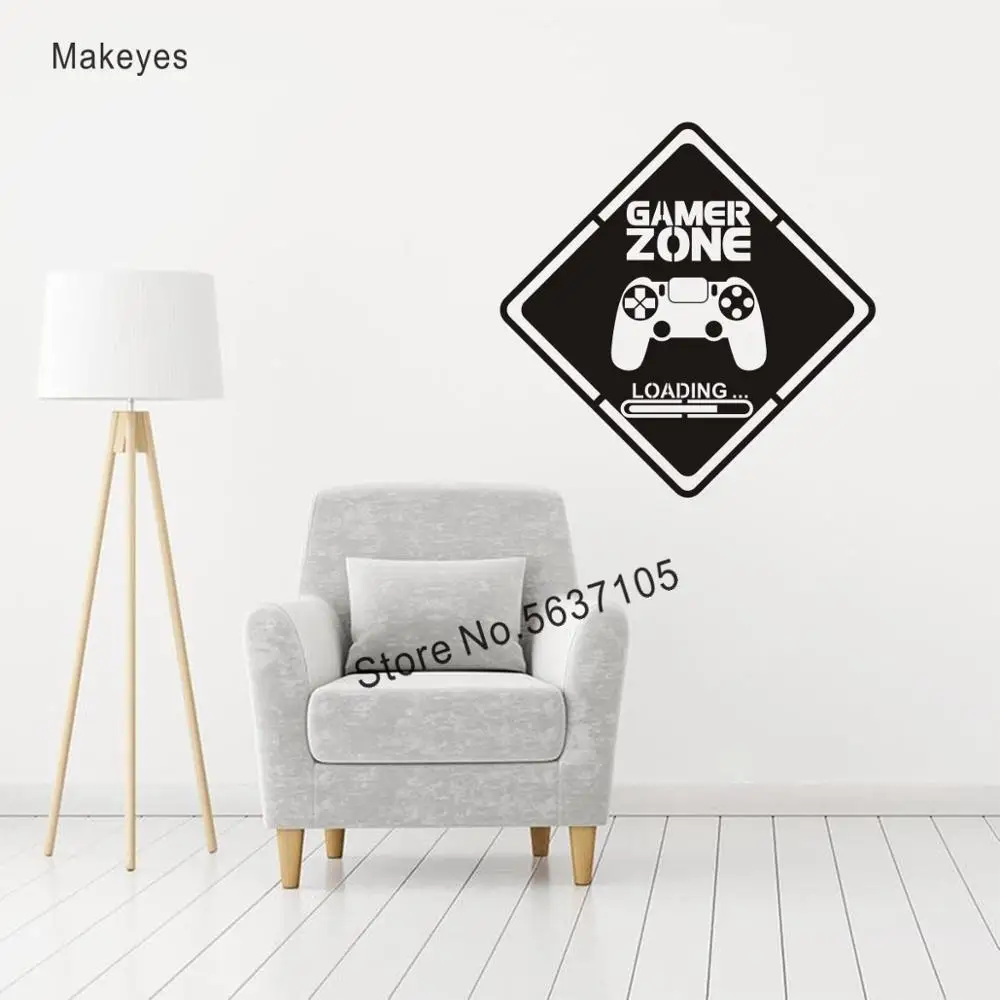 Настенные наклейки для игровой зоны Makeyes комнаты Декор стен спальни и подростков