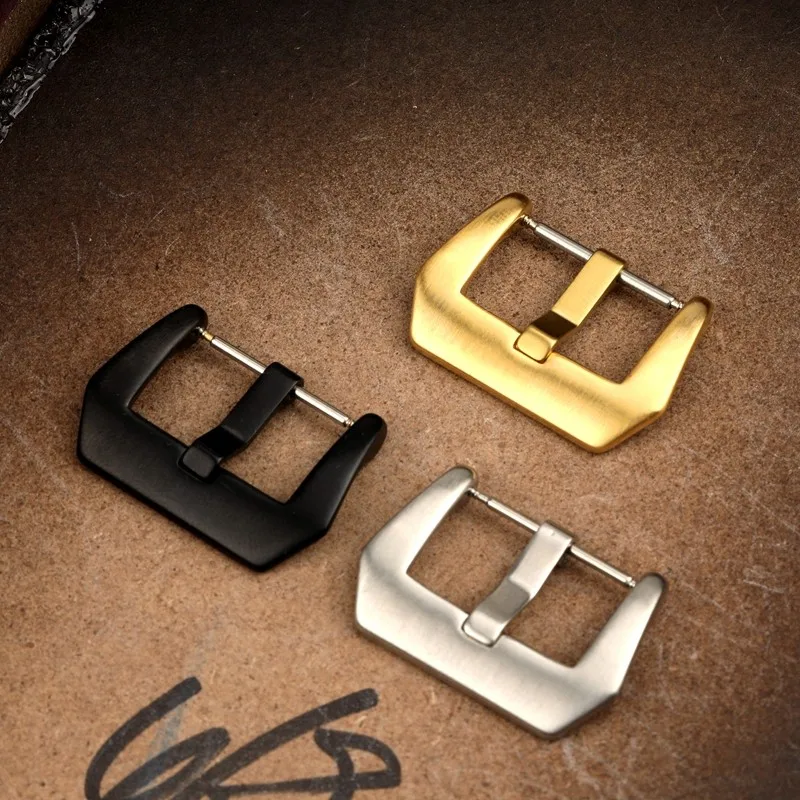 

316 стальная кожаная пряжка для ремешка 20/22/24/26 мм подходит для часов Panerai застежка пряжка Матовая Серебристая черная пряжка