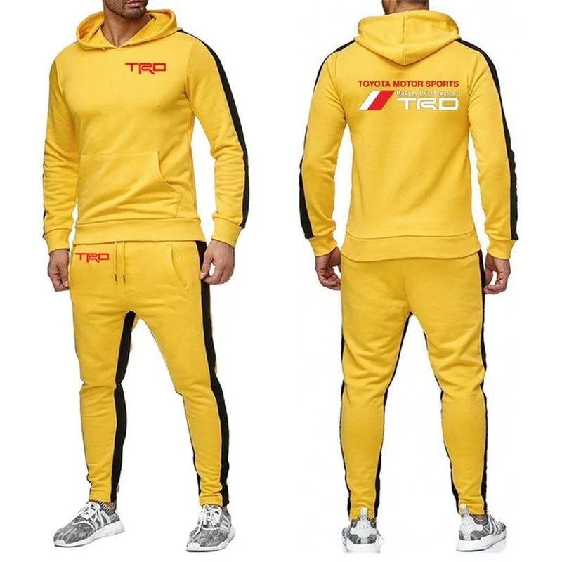 

2021 New Spring Toyota Motorsport TRD Car Logo Men Hoodies Brand Sweat Pants Cotton Trousers Sport Coats Suit Clothes