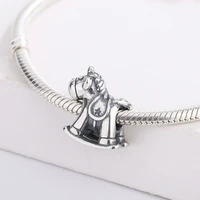 fits pandora 925 sterling silver unicorn rocking horse beads pendant charm bracelet for diy making women jewelry