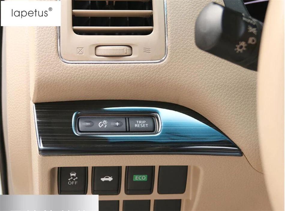 Lapetus аксессуары для Nissan Teana Altima 2013- Средний контроль одометра формовочная крышка комплект отделка/черные щетки стиль