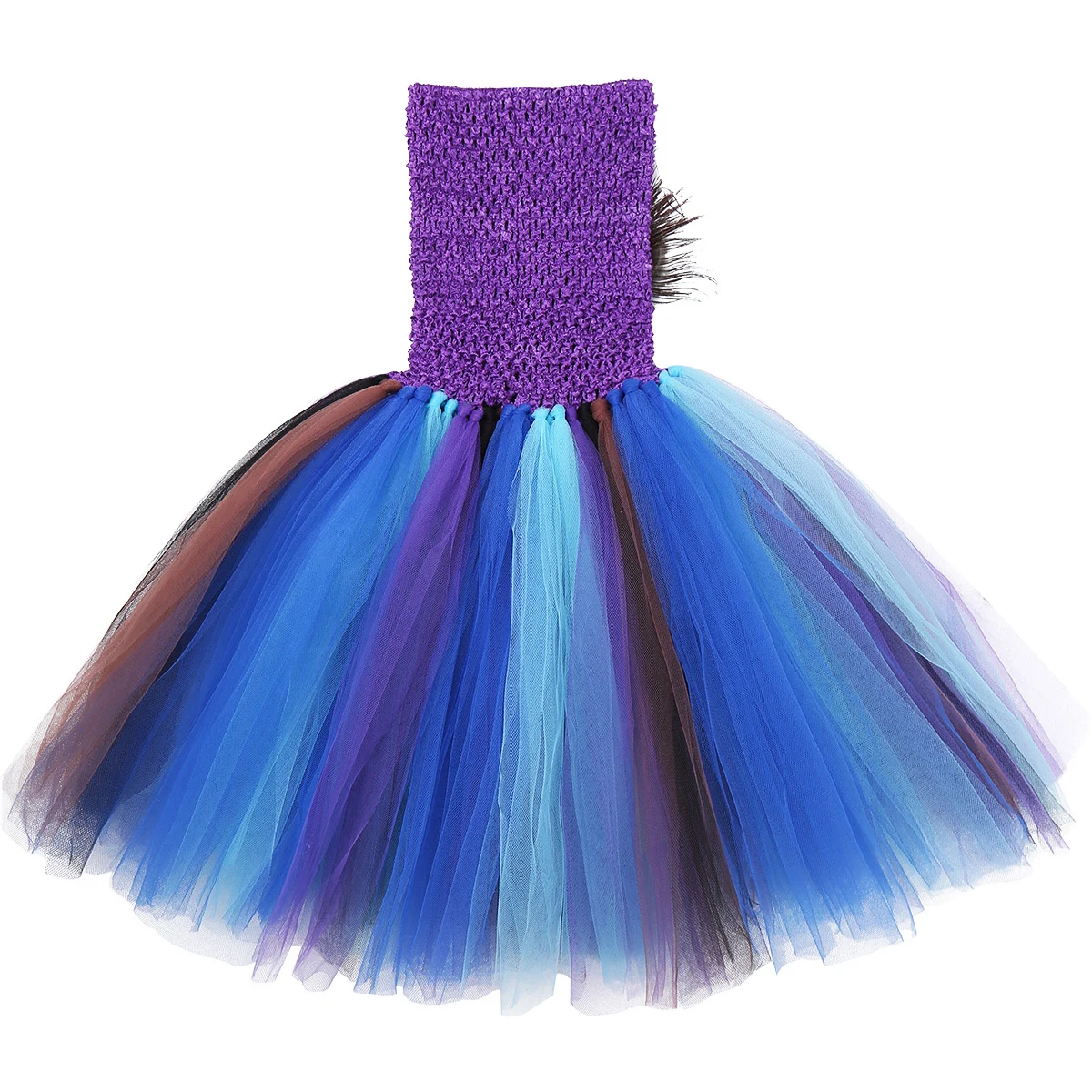 Детское разноцветное платье с пачкой из сетки для девочек костюм принцессы на