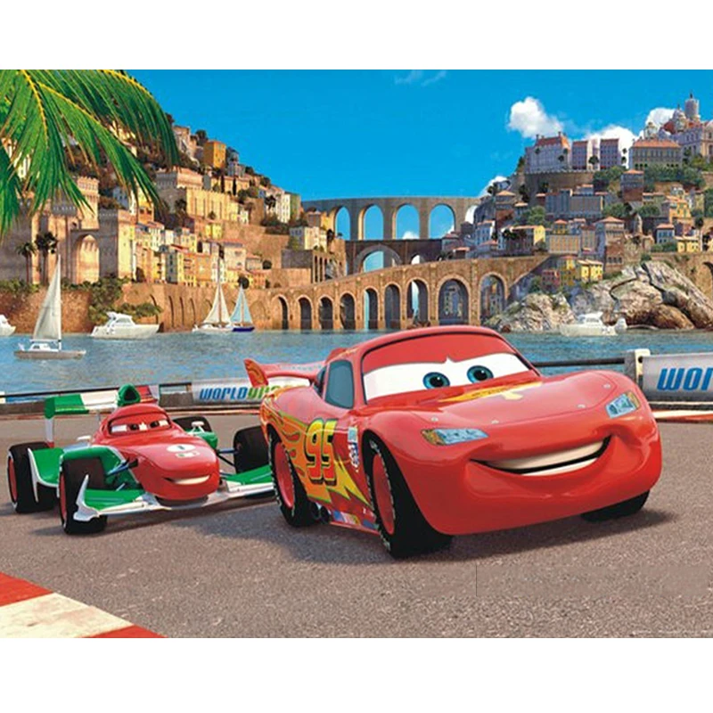 

Алмазная 5D картина «сделай сам», мозаика из мультфильма «Дисней Маккуин», вышивка крестиком, семейное рождественское ремесло