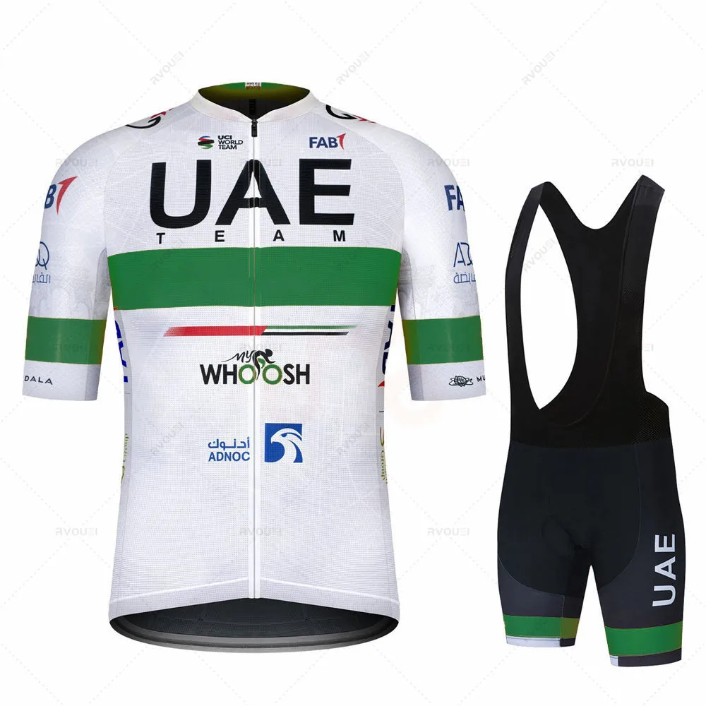 

NEW 2021 TEAM UAE Cycling Jersey Set 19D Gel Bike Shorts Suit MTB Ropa Ciclismo Mens Summer Bicycling Maillot Culotte Clothing