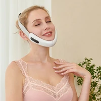 2022 new facial massager micro current color light face trimmer lifting small v face tightening double chin vibrating massager