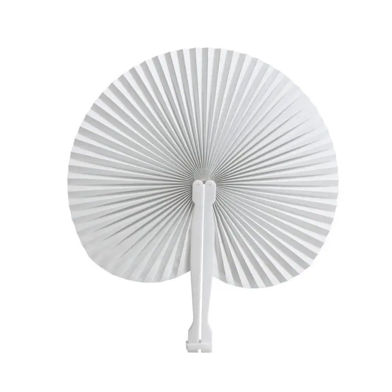 

60pcs Handheld Fans Paper Folded Fan Home Decor Decoration Crafts Decorative Fans For Wedding Party