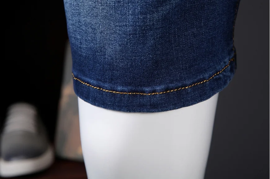 

Fashion Short Men Elastic Drawstring Denim Shorts Male Casual Plus Size Thin section Medium Pants Summer New 2020