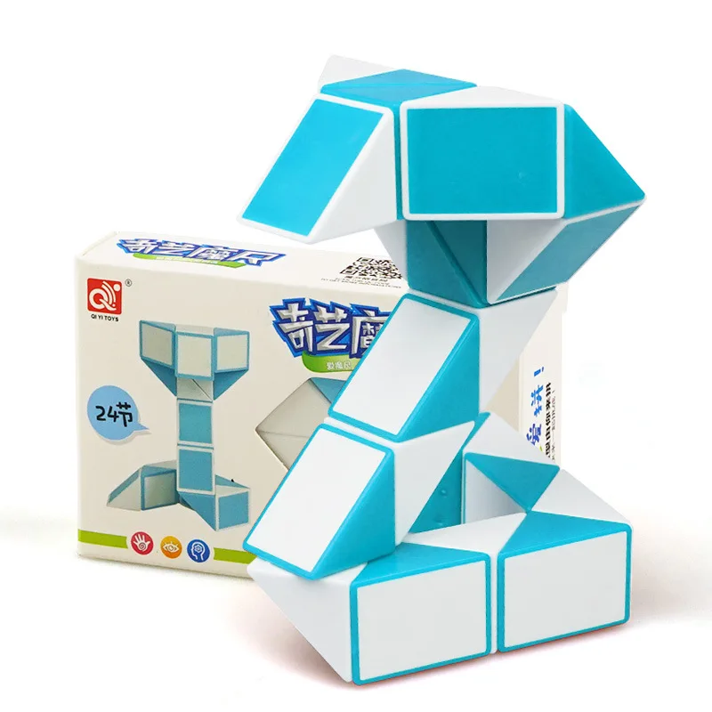 QIYI 24 блока Волшебная линейка змея Фидж куб скорость разнообразие DIY эластичный