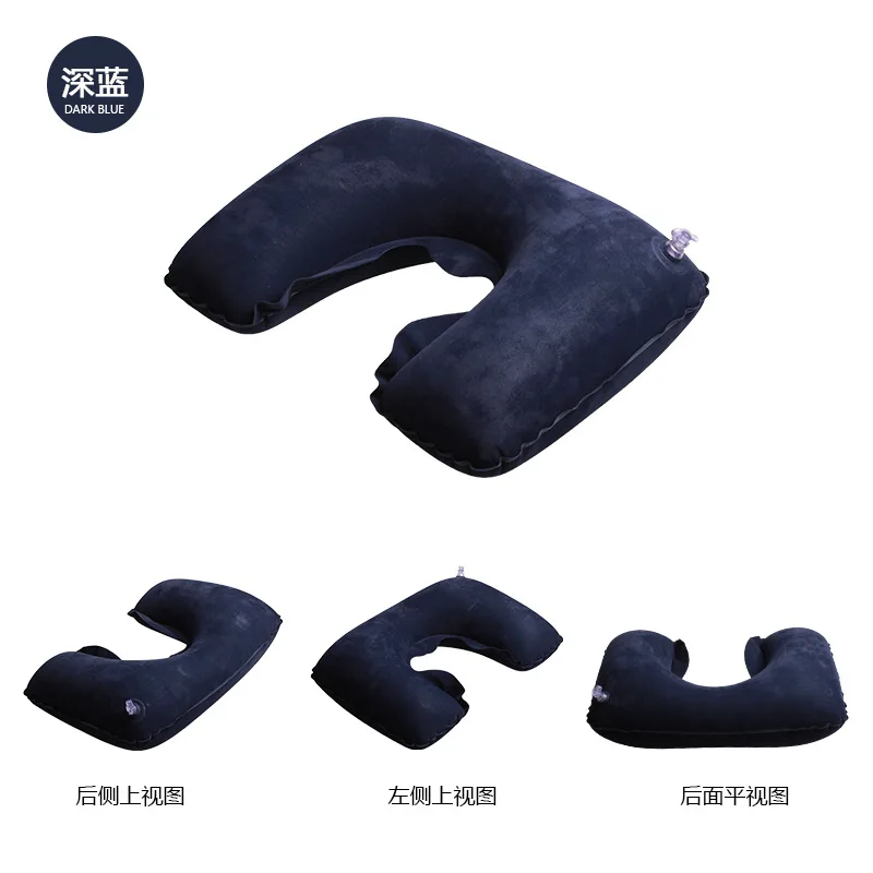 Большая воздушная u-образная подушка для шеи дорожный подголовник надувная