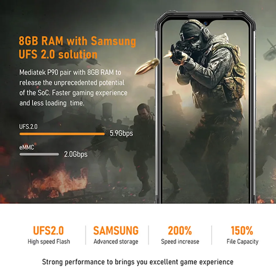 Новый DOOGEE S95 Pro модульный прочный мобильный телефон 8 Гб 128 ГБ Helio P90 6 3 дюймов