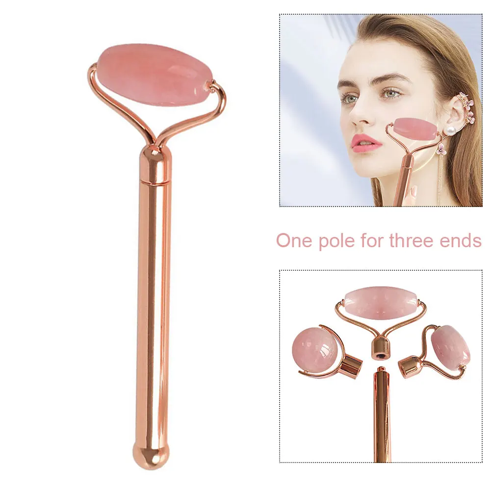 Для женщин удаление морщин Укрепляющая подтяжка Jade роликовый массажер для лица с