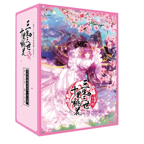 

Книга/набор из 8 комиксов китайская манга/китайские народные романы Серия Love Story Sansheng III комиксы в китайском старинном стиле