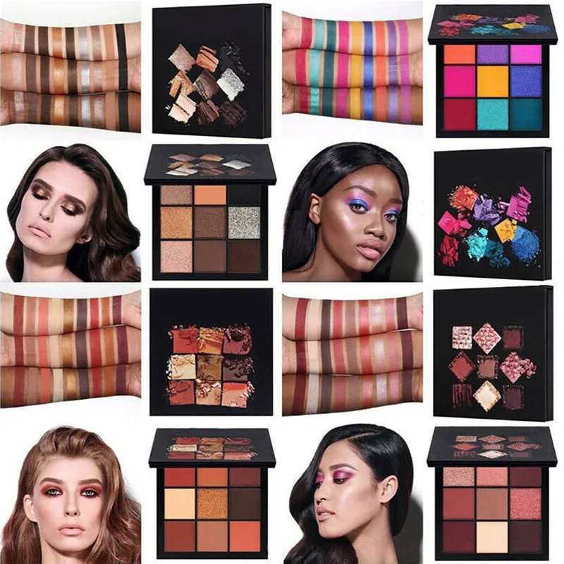 Новый макияж тени для век палитра 9 цветов блестящие матовые Палитра