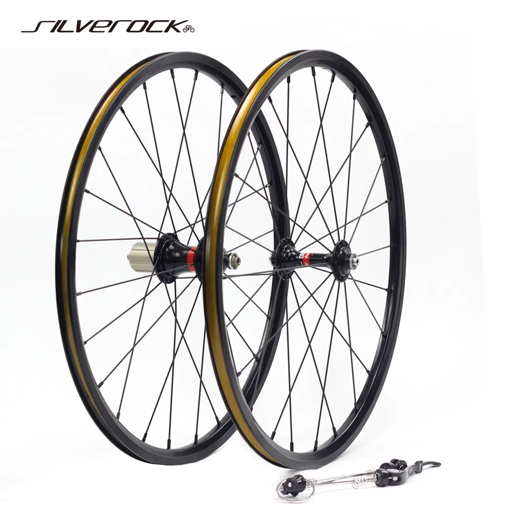 

Alloy NBR 20" 451 406 Mini Velo Wheels 74m 100mm 130mm 135mm V Caliper Rim Brake Folding Recumbent Bike Minivelo Wheel