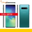 Телефон Samsung Galaxy S10 + S10 Plus G9750, поддержка двух Sim-карт, 128 Гб ПЗУ 8 Гб ОЗУ, Восьмиядерный, экран 6,4 дюйма, глобальная версия, NFC, 4G LTE, оригинал