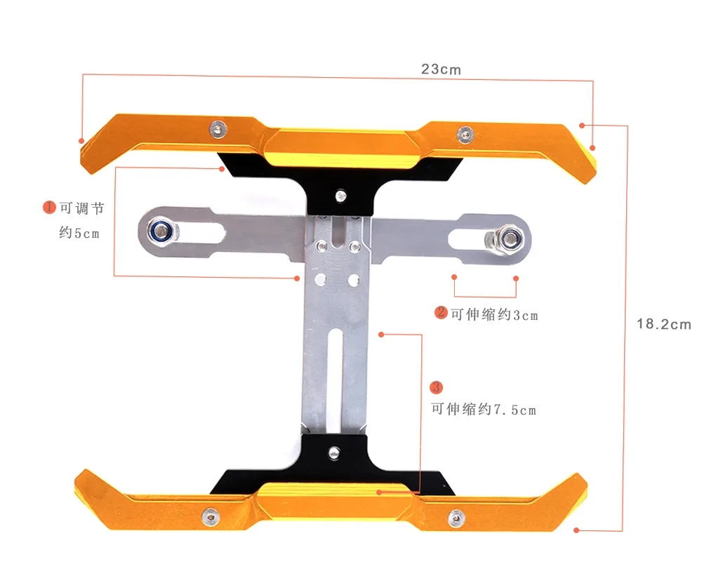 Универсальный Регулируемый мотоциклетный держатель для номерного знака из