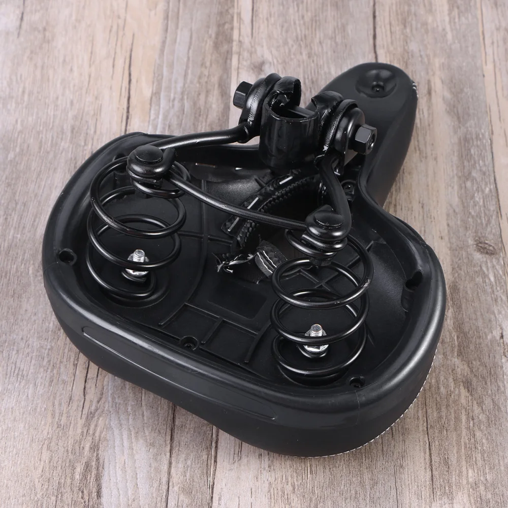

Comfort Saddle Wide Bike Cushion Seat With Waterproof Cover (Black)