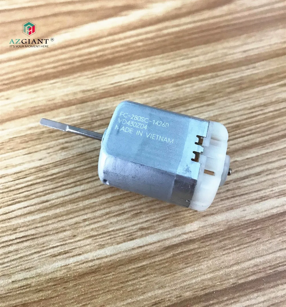 

AZGIANT, работающего на постоянном токе 12 В в Автомобильный Дверной замок мотор FC-280SC-14260 миниатюрный угольные щетки 280 мотор 6800 об/мин для Мабучи...