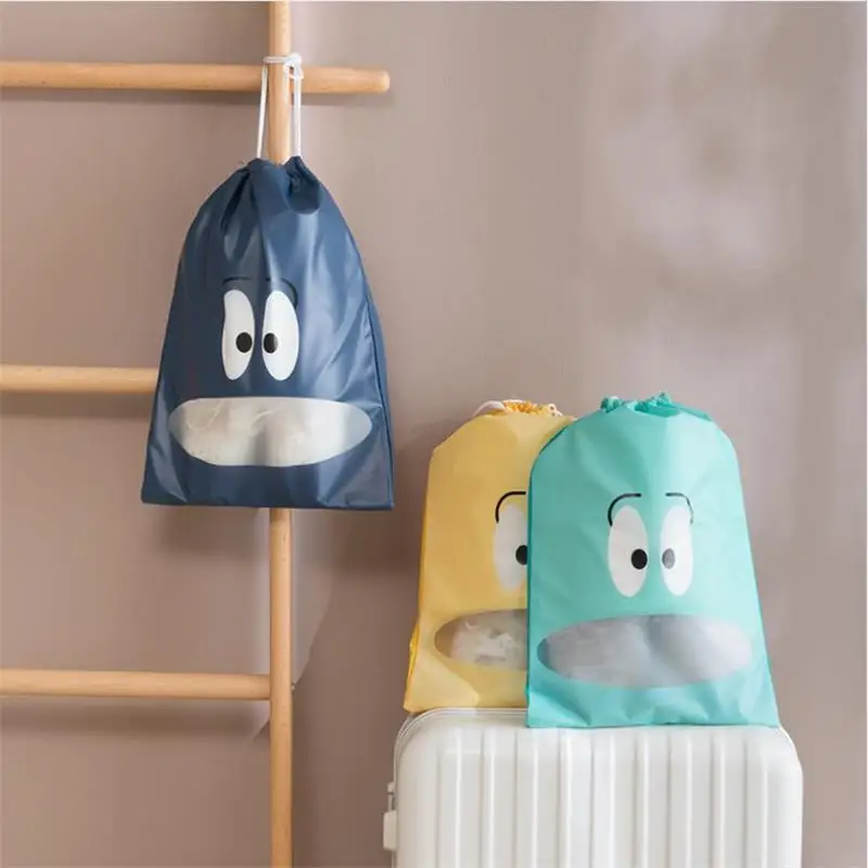 VIERUODIS Travel Shoes Storage Bag Non-woven Waterproof Portable Multi-Purpose Outing Clothes Underwear Bundle Pocket Shoe Bag