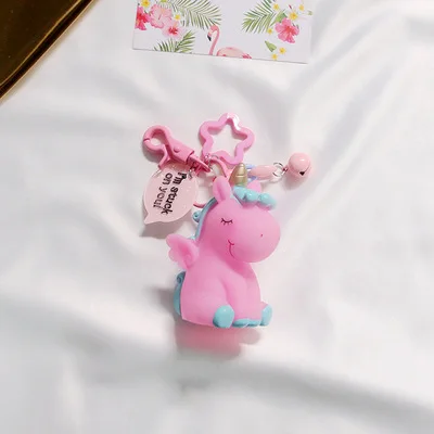 2019 брелок с мультяшным животным единорогом для женщин сумка украшения
