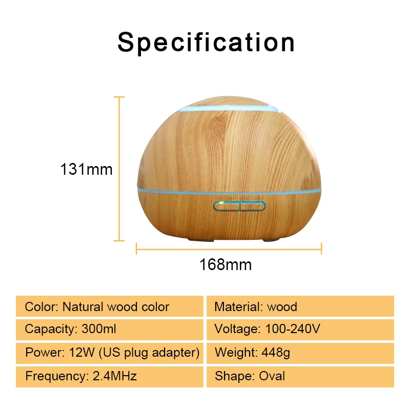 Высокое качество USB Электрический аромадиффузор деревянный ультразвуковой