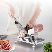household manual lamb meat slicer frozen meat stainless steel cutting machine ham beef herb vegetables mutton rolls cutter