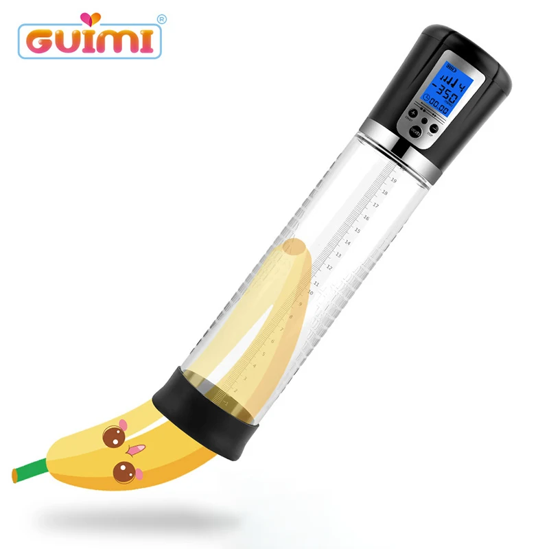 GUIMI светодио дный светодиодный импульсный вакуумный пенис насос Увеличить для