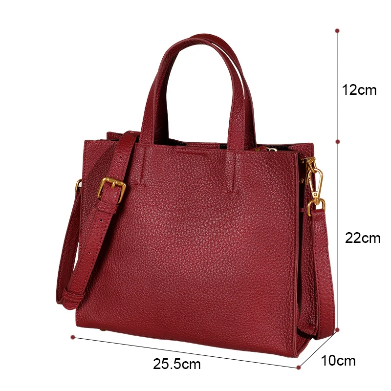 

Vintage Genuine leather Handbags women shoulder bag High Quality Female top-handle bag large capacity Big Crossbody shoulder bag
