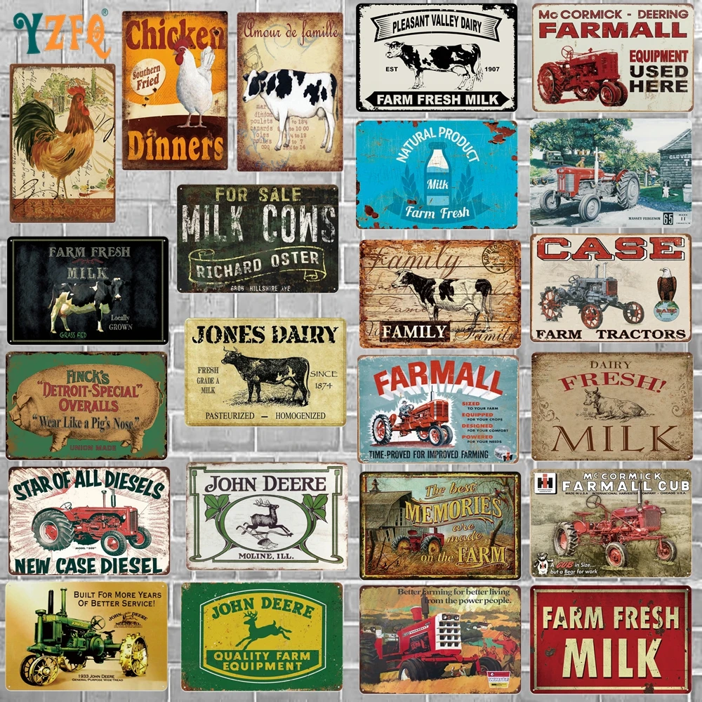 

Animal Signs Plaque Metal Retro Wall Art Retro Home Decoration 30x20cm XP(1125)A
