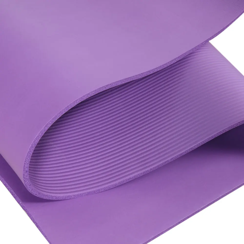 

8mm Thickened NBR Pure Color Anti-skid Yoga Mat 183x61x0.8cm Purple