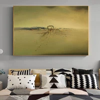 modern abstract poster and print salvador dali surrealism ghost carriage canvas painting art picture cuadros for living room